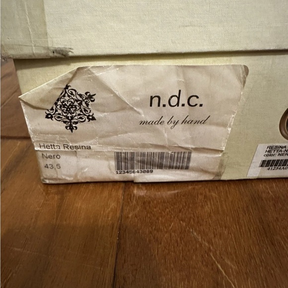 n.d.c. made by hand Hetta Resina Tuxedo / Formal Black Shoes Sz 10.5 - Picture 5 of 6